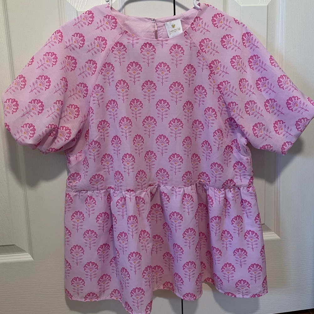 J Marie Floral Babydoll Top Size Medium - Picture 4 of 12